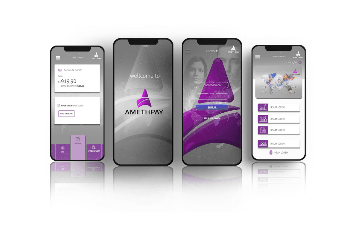 AmethPay App Screens